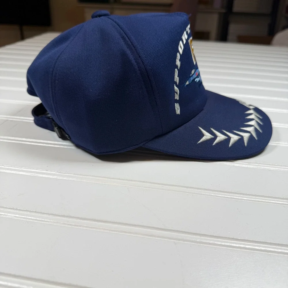 Mitsubishi F-2 Support Fighter Jet Military Aviation Hat Navy Blue Adjustable